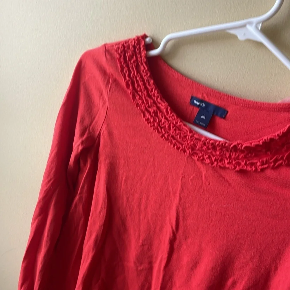 GAP Kids Orange Long Sleeve Blouse